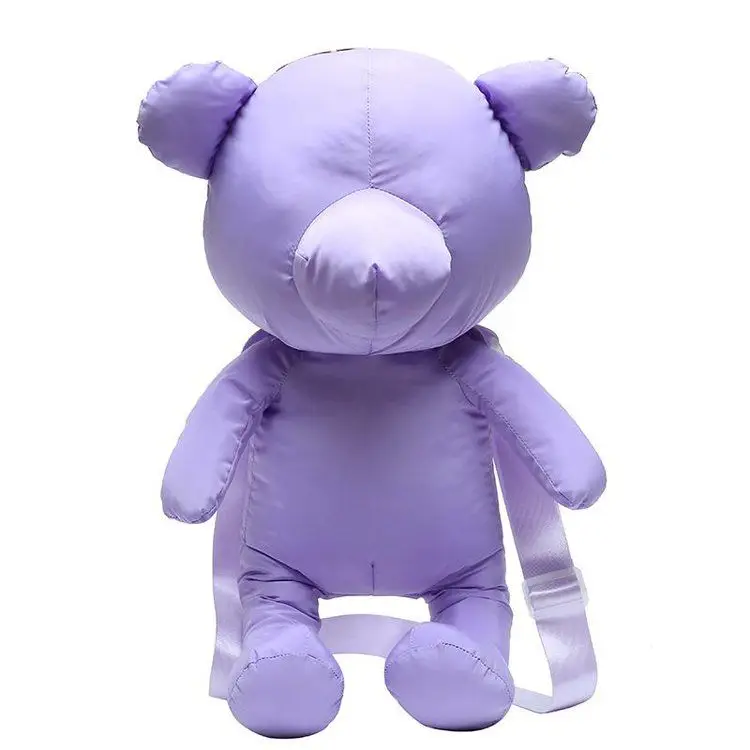 

Women Bag Velvet Leather Sweet Cute Little Bear Pack Shoulder Female Bag Cartoon Bear Bag Fluffy Animal Crossbody Bag