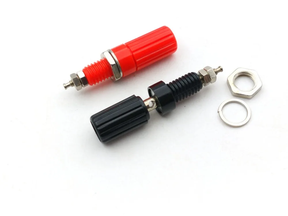 200 шт. Зажимная Клемма для щупа 4 мм вилка типа банан красный + черный|post|post tests |