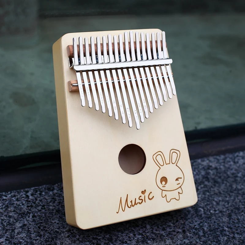 KERUS Instrumen калимба 17 клавиш с деревом из красного дерева портативное пианино для