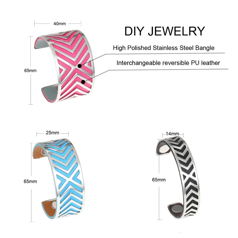 Широкий Браслет-манжета Cremo жоржет браслет из нержавеющей стали Manchette Femme сменные