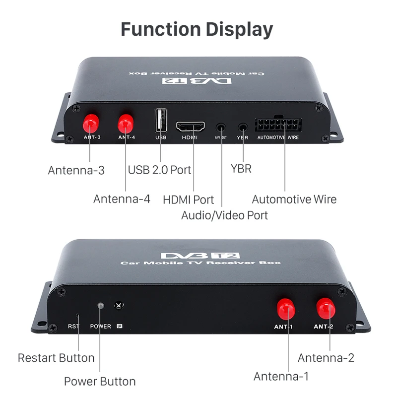 HEVC H.265/H.264 Автомобильная фотография DVB T2 HD Фотографическая приставка высокая