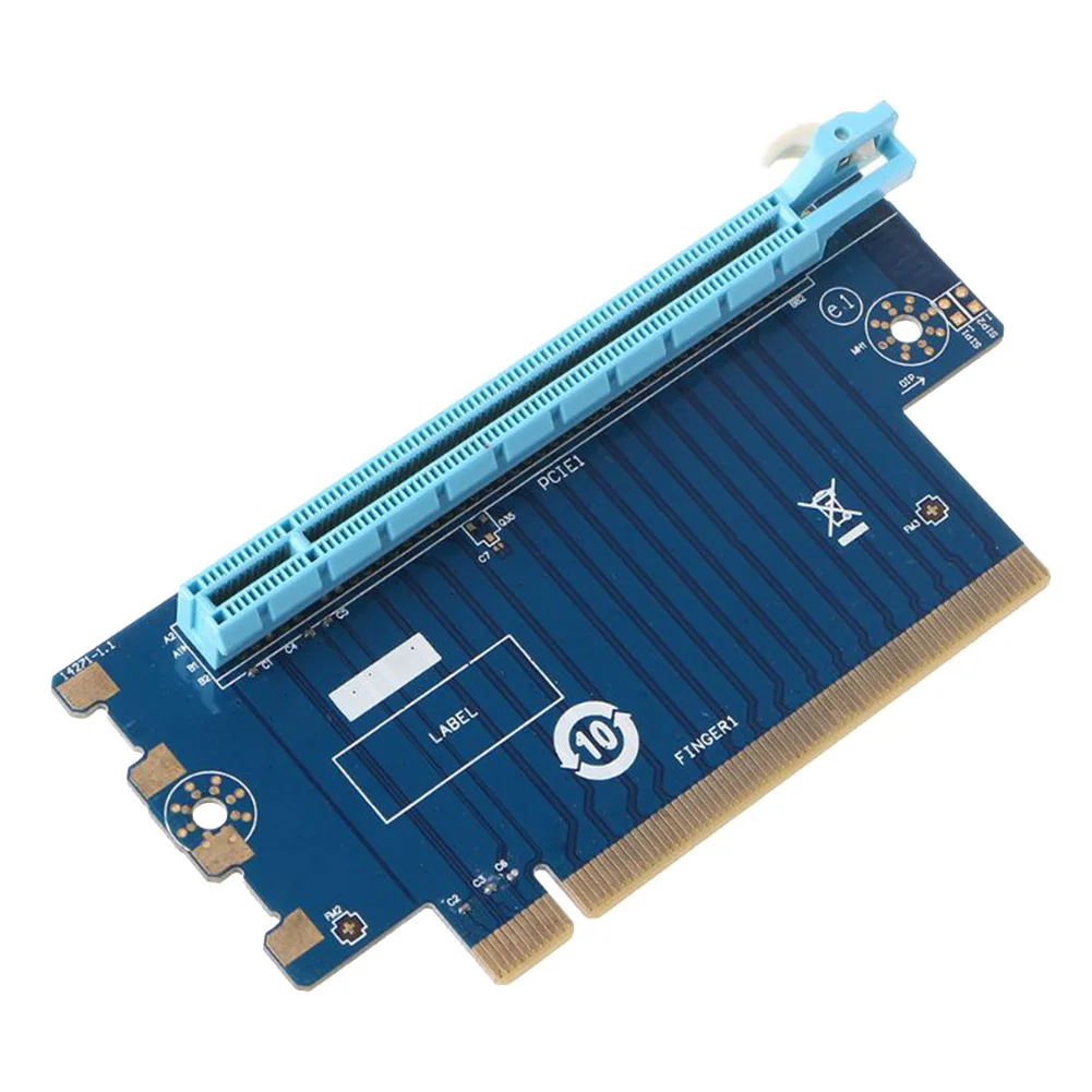 

PCIe X16 Riser Card 90 Degree Right Angled PCI Express 16X Graphics High Frequency Resistance Video Card Adapter