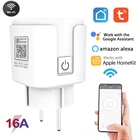 Беспроводная умная розетка 2,4G WIFI Homekit Siri IOS Apple совместимая розетка питания с европейской вилкой 16 А переменный ток 100-240 В приложение Smart Life