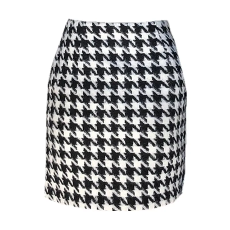 Женская Повседневная юбка из Твила элегантная трапециевидная мини-юбка на