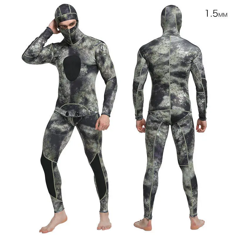 Новый Подводное Для мужчин 1 5 мм гидрокостюм одежда с длинным рукавом неопрена