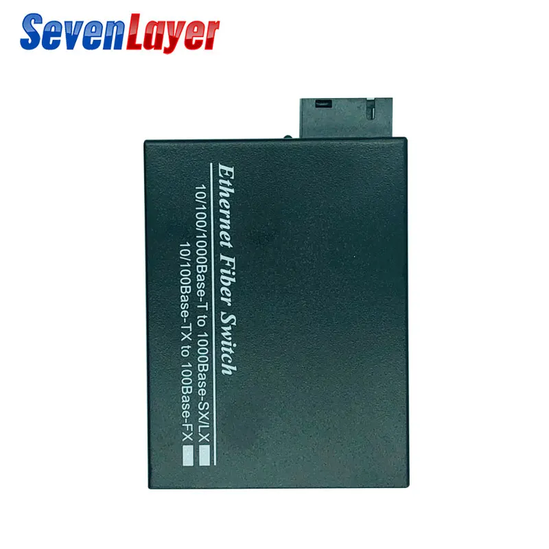 10/100/1000 м Быстрый Ethernet коммутатор медиаконвертер 1 SC 2 RJ45 UTP конвертер 20 км