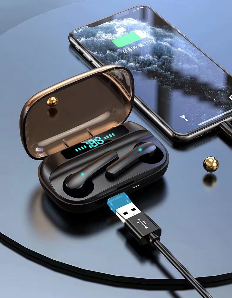 TWS Bluetooth 5.0 портативные наушники беспроводные бас стерео спортивные