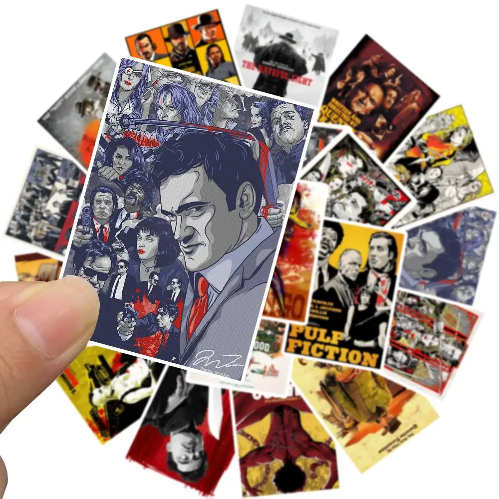 Pegatinas de pel&iacute;cula de Pulp Fiction/kill Bill para port&aacute;til, decoraci&oacute;n de refrigeradores, pegatina de juguete impermeable, 24 Uds.-2