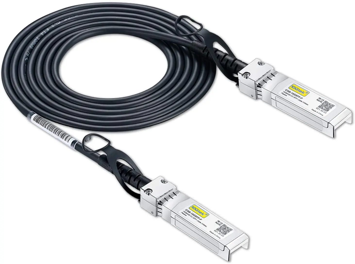 10G SFP+ DAC Twinax Cable, Passive, Compatible with Cisco SFP-H10GB-CU2M, Ubiquiti and More, 2 Meter(6.5ft)