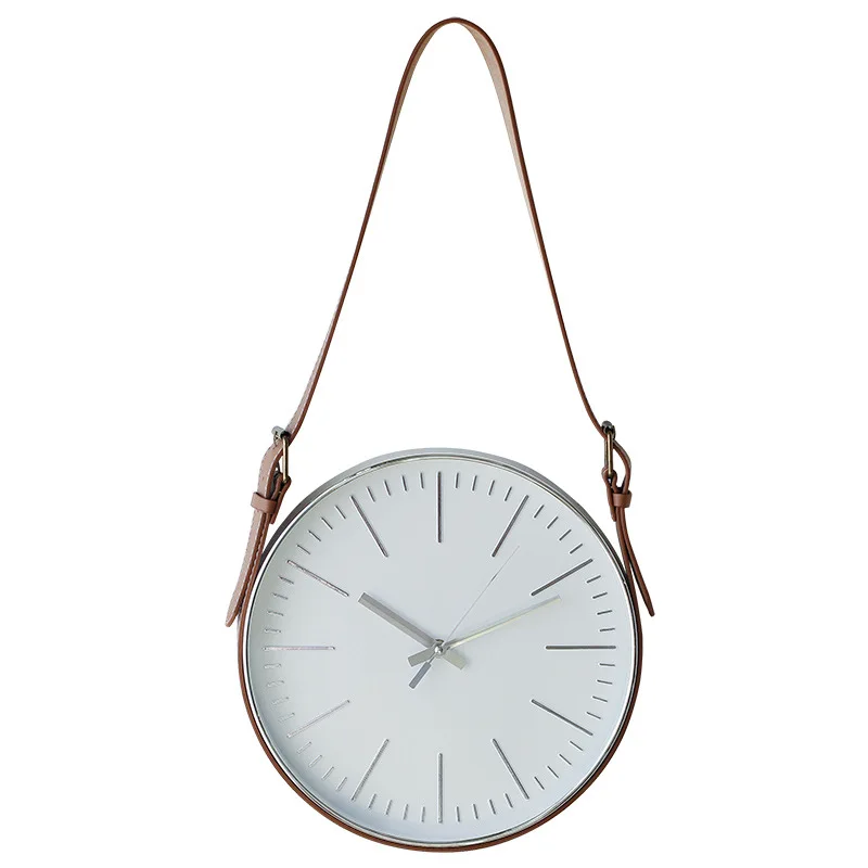 

Modern Minimalist Belt Clock Living Room Background Wall Fashion Soft Decorations Grill Bar Cafe Wall Clock Home Decor Clock