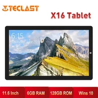 teclast x16 2 in1 tablet laptop intel gemini lake reflash quad core 6gb ram 128gb rom 11 6 inch 19201080 windows 10 os tablet
