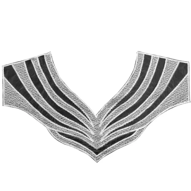 Сделай сам на декольте Воротник швейная планка элегантная белая черная