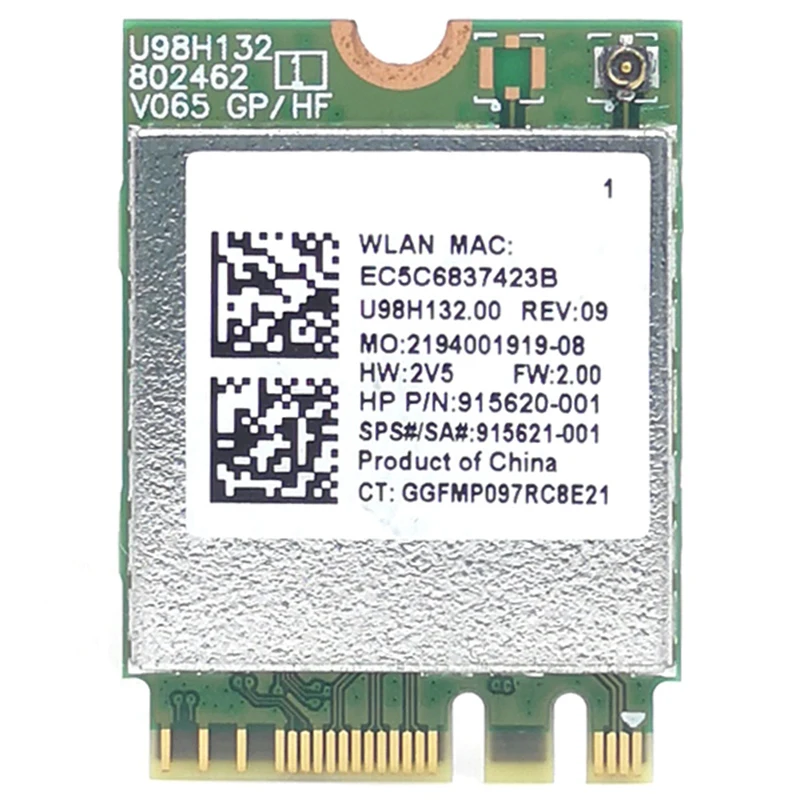 RTL8821CE 802.11AC 1X1 Wi Fi + BT 4 2 комбинированная карта адаптера SPS 915621 001 беспроводная