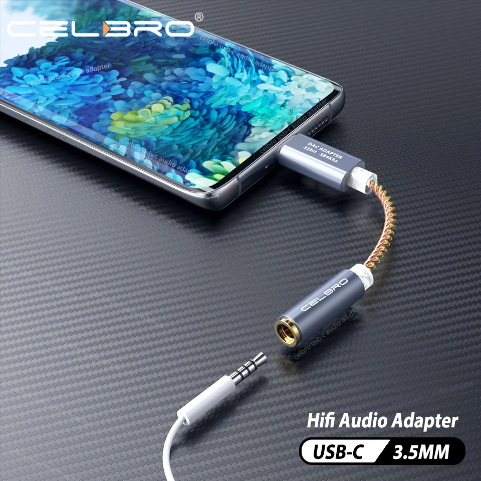 Адаптер для наушников с разъемом Usb Type C на 3 5 мм Hi Fi Цифровой DAC аудио конвертер