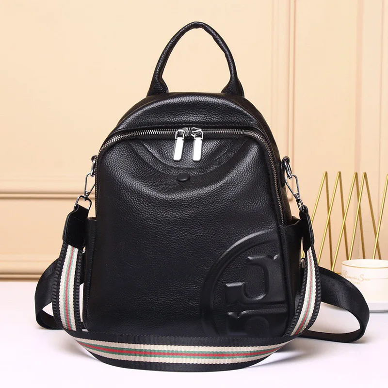 

Дорожная сумка женский рюкзак вместительный рюкзак из натуральной воловьей кожи Высококачественная модная повседневная Студенческая сум...