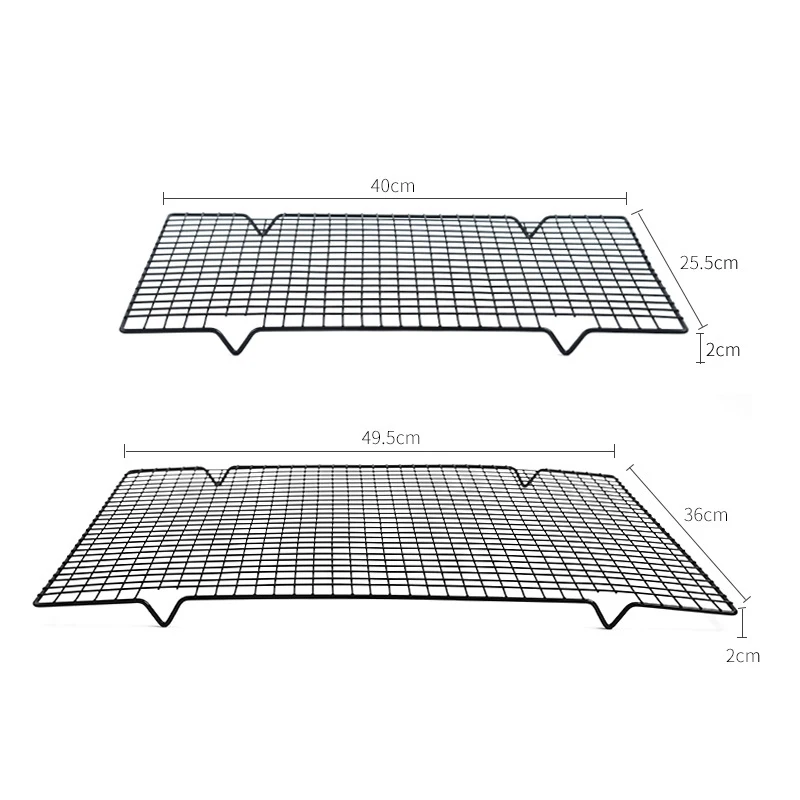 Stainless Steel Nonstick Black Cooling Rack Grid Baking Tray For Biscuit Cookie Pie Bread Cake Kitchen Accessories Drop Shipping | Дом и сад