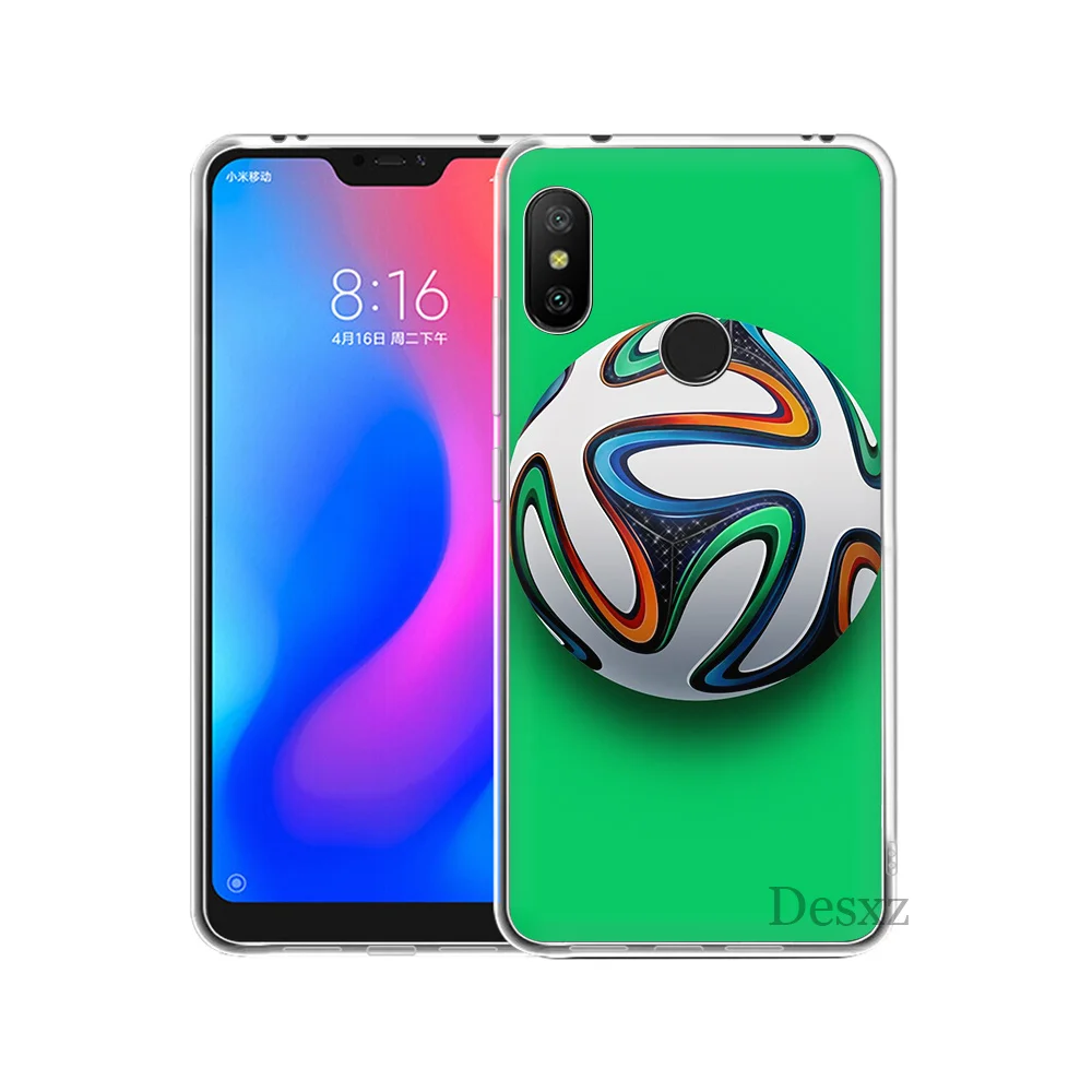 Чехол для телефона чехол футбольного мяча на водной горящей огне Для Xiao mi Red 4 5 6 8 4X