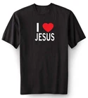 Мужские футболки с принтом I Love Jesus, Bible God Love Christian Graphic Design 2020, новые модные топы, летние забавные повседневные рубашки
