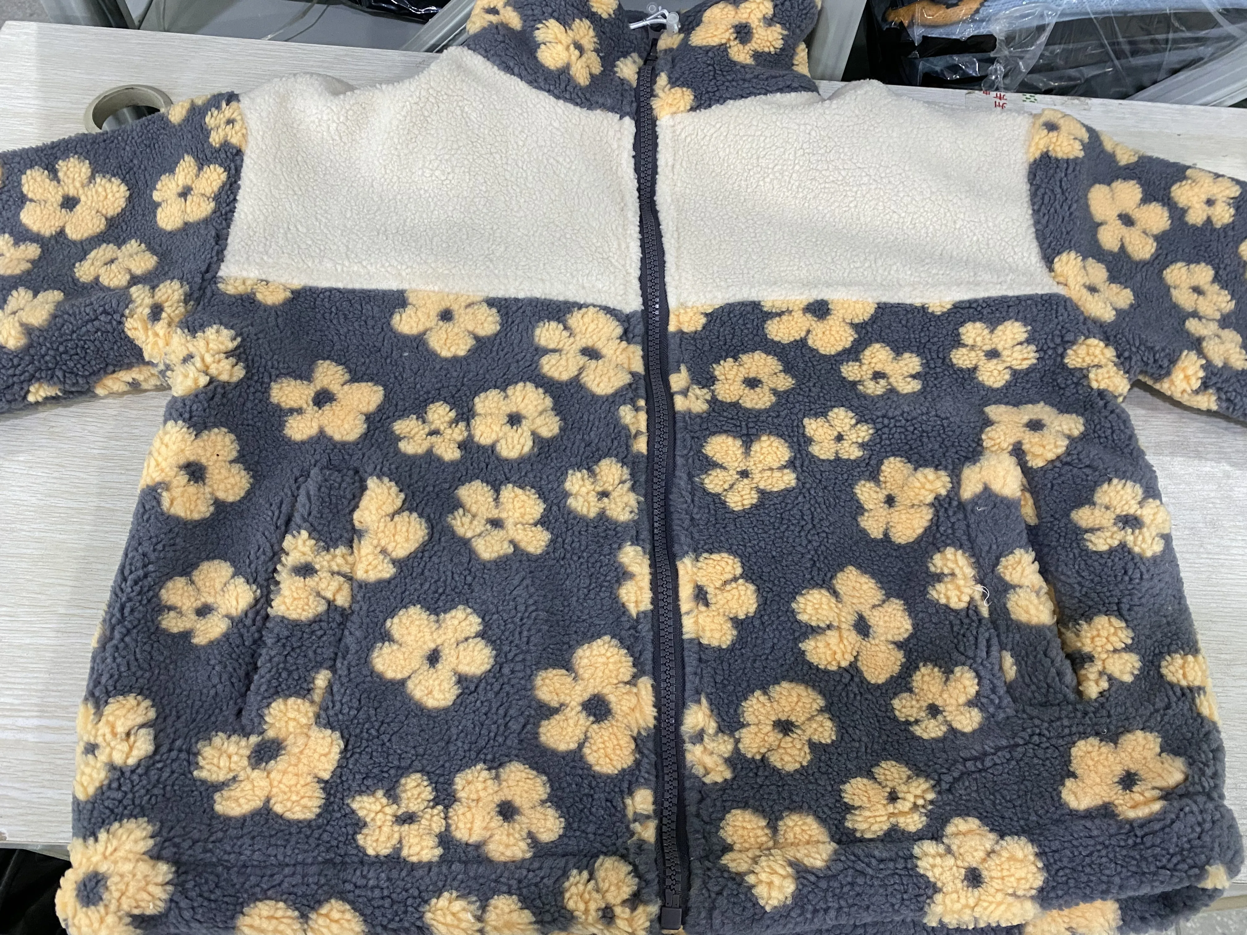 Куртка мужская из овечьей шерсти на молнии с хлопковой подкладкой - купить по