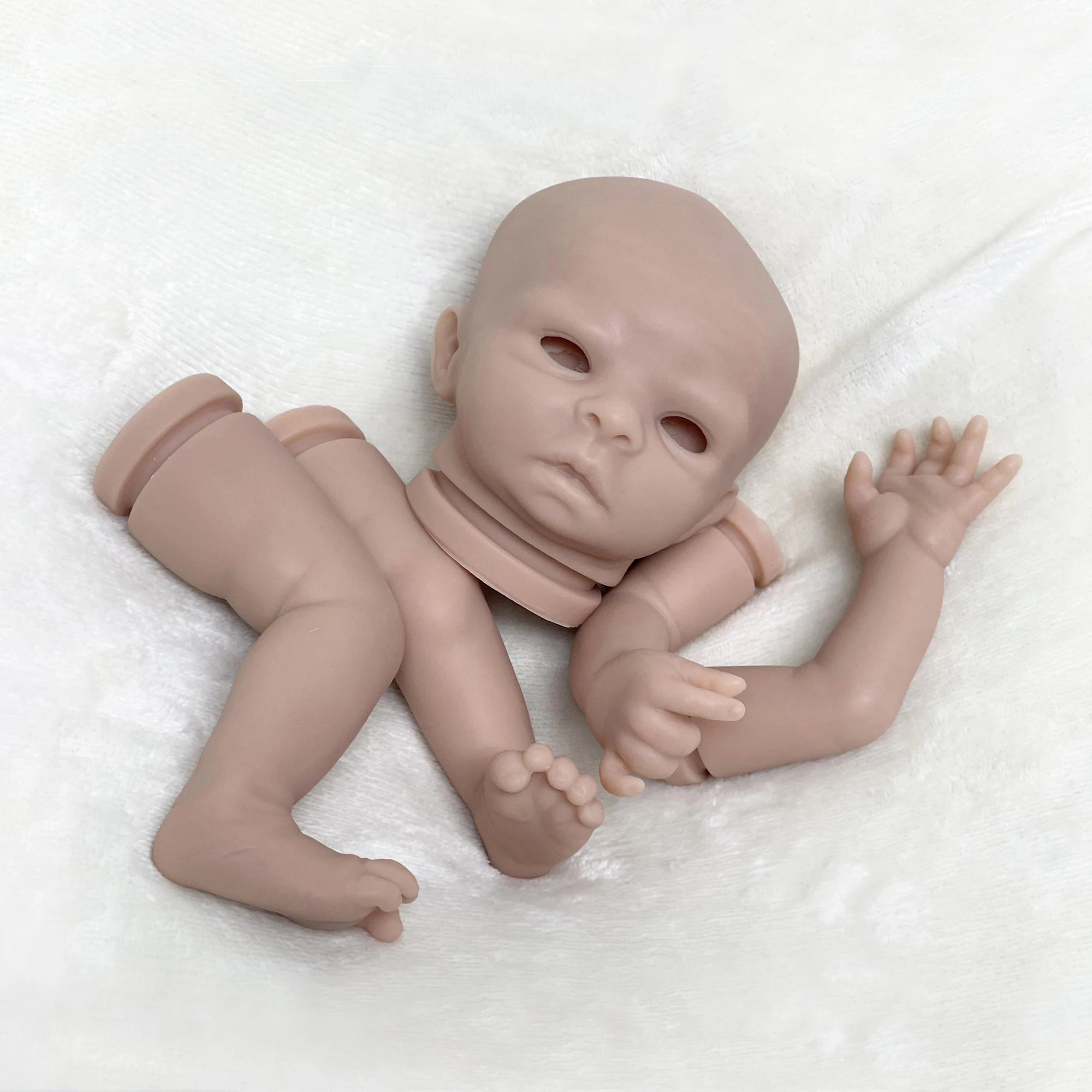 

ACESTAR 16-18 Inch 40-45CM Reborn Doll Kit for Beginners Unpainted Real Full Silicone Blank Plain Kits Bebe Reborns # JEWEL