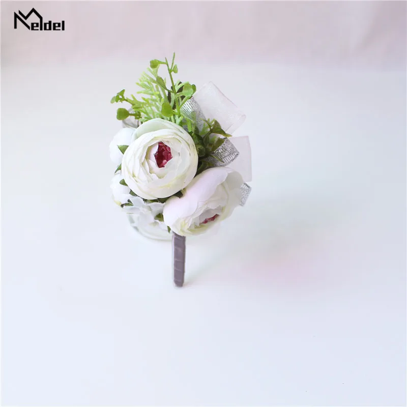 Meldel корсаж для жениха Бутоньерка Свадебный браслет на запястье корсажное