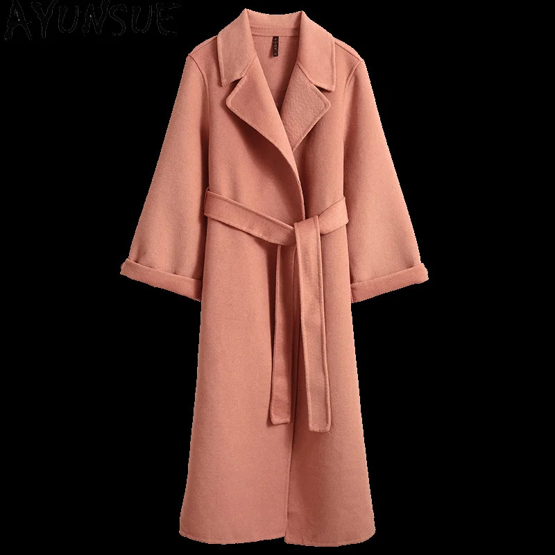 

Модное 100% шерстяное пальто, женские длинные куртки для женщин, корейские шерстяные женские пальто, сезон осень-зима, Casaco Feminino LW4008