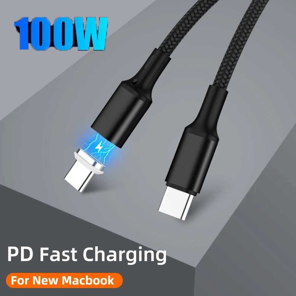 PD кабель 100W магнитный Кабель с разъемом USB типа C Type для Samsung Galaxy S9 плюс QC4.0 5A