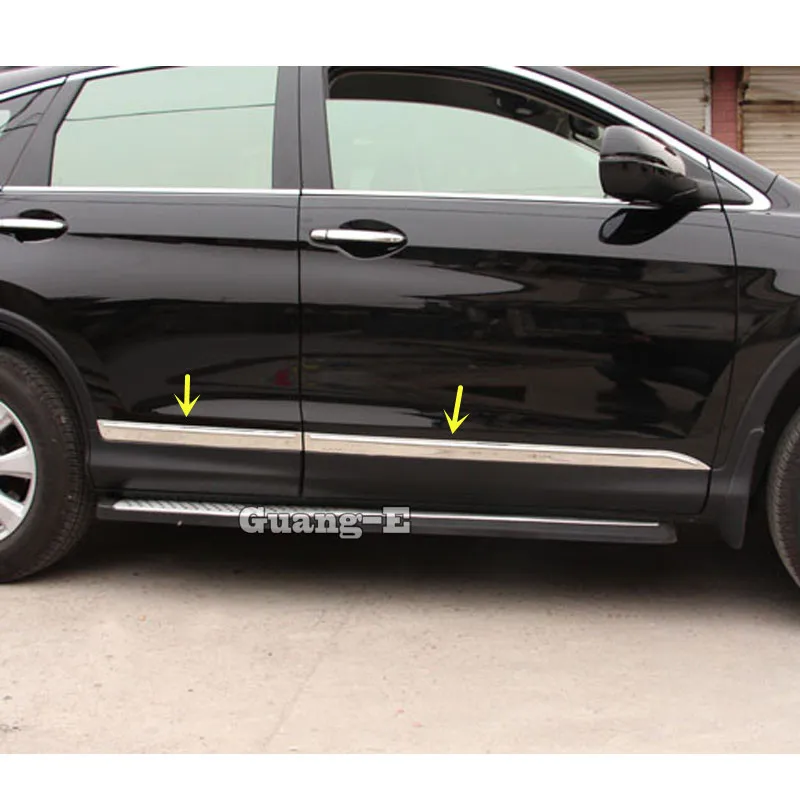 Для Honda CRV CR V 2012 2013 2014 Автомобильная ABS хромированная отделка кузова молдинг на