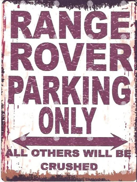

Range Rover Parking Work Cars Tin Sign art wall decoration,iron painting