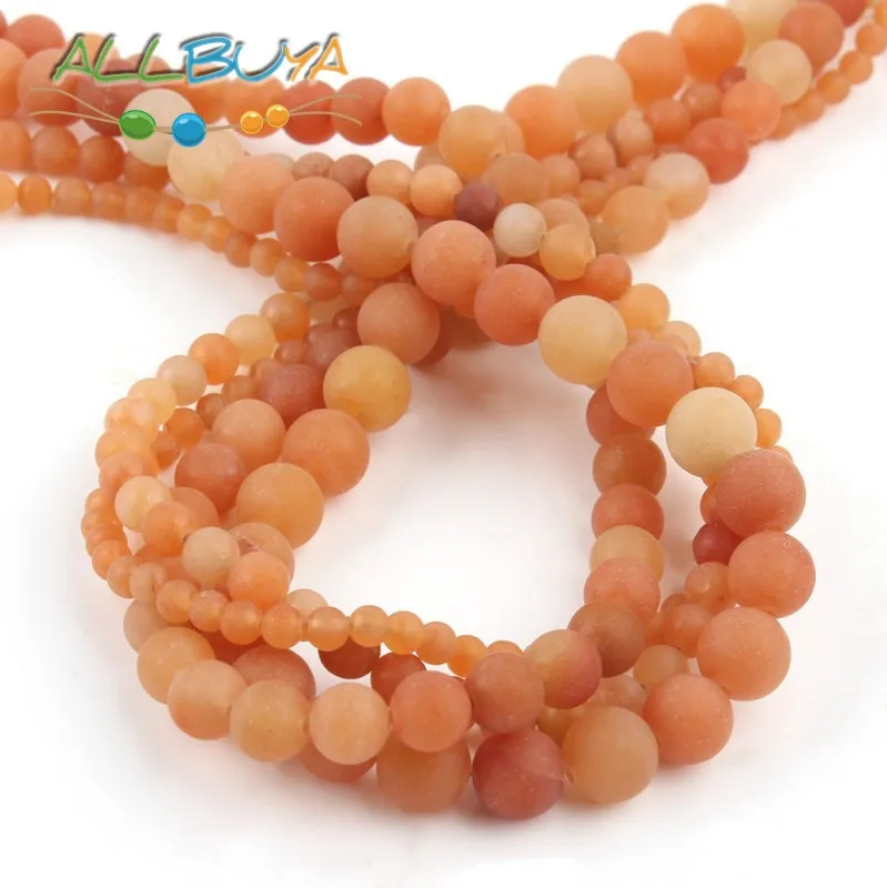 Натуральные камни матовые тусклые полированные бусины из нефрита авантюрин