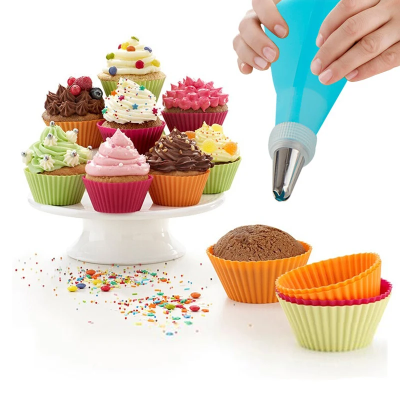 Набор наконечников для украшения силиконовый кондитерский мешок льда комплект