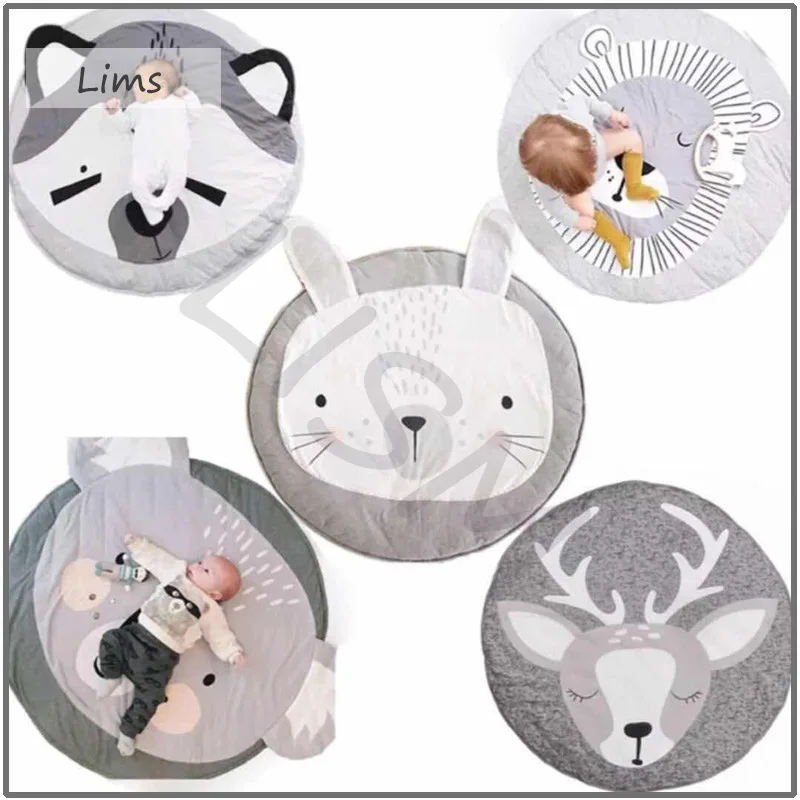 Детский коврик с рисунками из мультфильма «спелен маттен» Ronde Tapijt Peuter Kids Kruipen Deken Speelgoed коврик Kinderkamer Декор фото-реквизиты