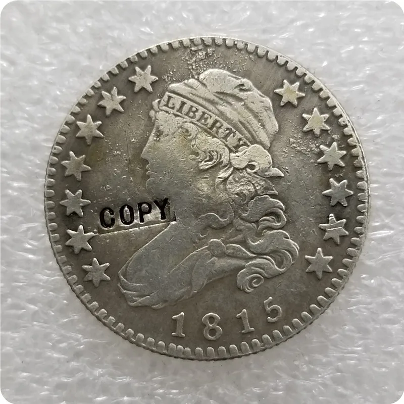 Американская Кепка 1815-1828 кепка с грудью 25 центов свободы четверть девизом копия