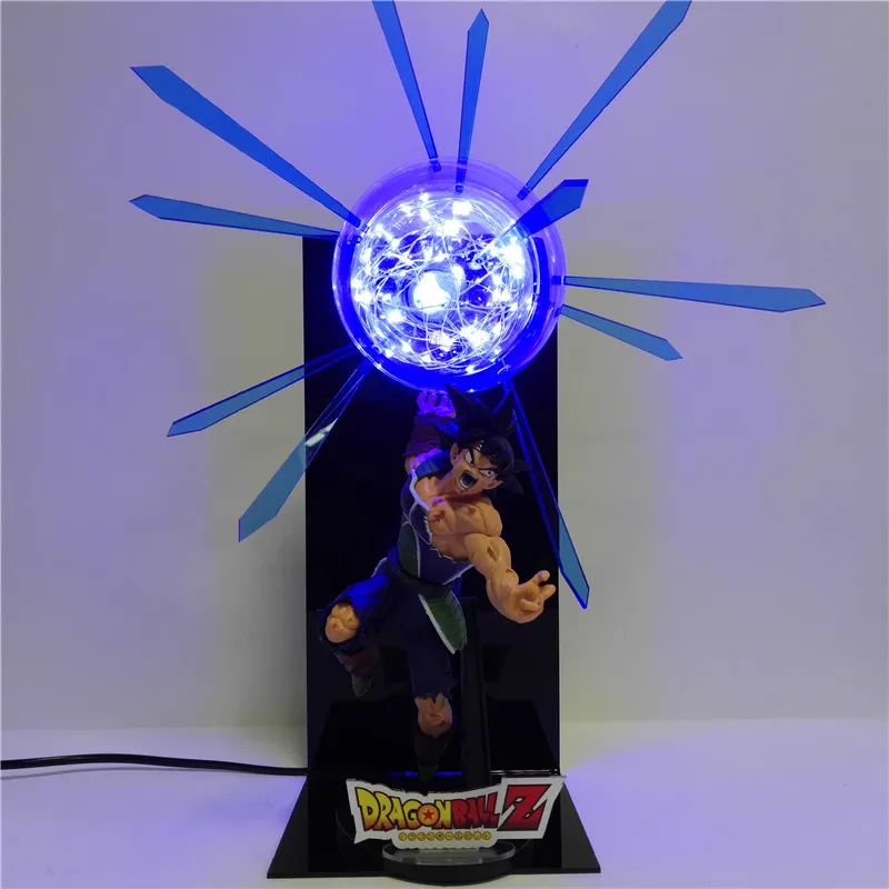 Burdock Dragon Ball Figura PVC Аниме фигурки Супер фигурка Led Kamehameha модель освещения игрушки