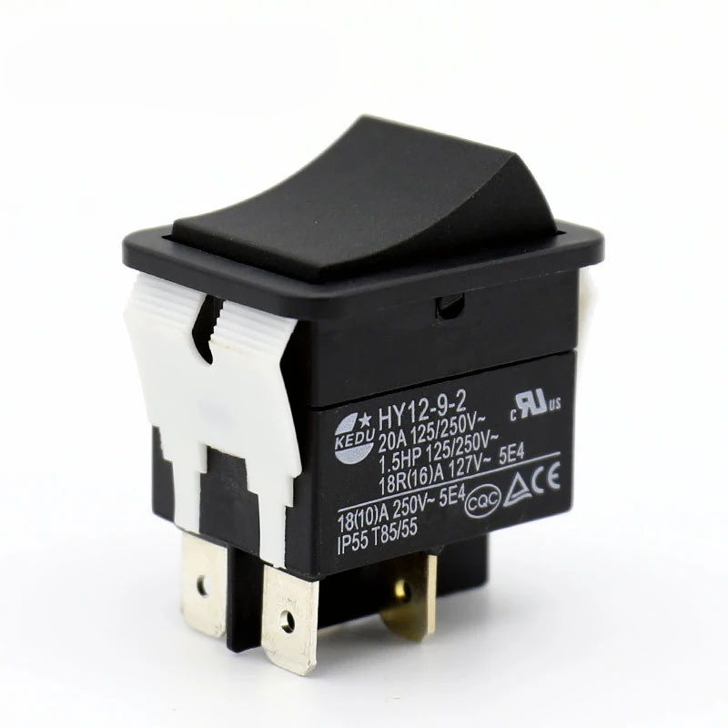 Кнопочный переключатель для промышленного оборудования и бытовой техники, 2 шт., 4-штырьковые переключатели KEDU для промышленного оборудования и бытовой техники AC 125/250V 20A