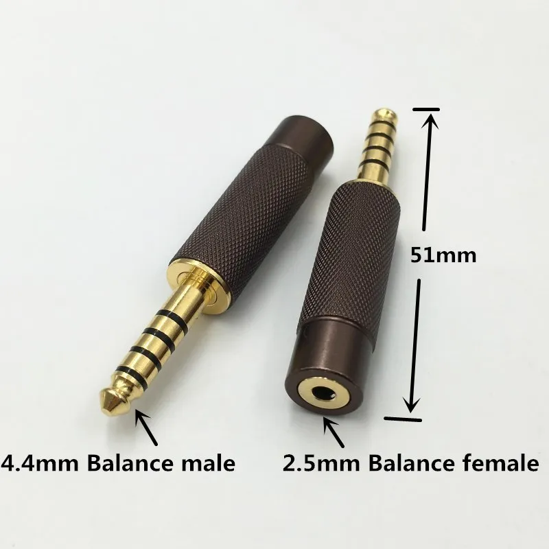 1Pcs 4.4mm 5 Pole Male to 2.5mm 4 Female Earphone Jack Plug Connector for Sony PHA-2A TA-ZH1ES NW-WM1Z NW-WM1A AMP Player | Обустройство