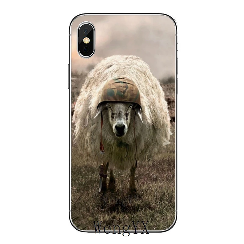 Мягкий силиконовый чехол для телефона с милой овечкой iPhone 11 Pro XS Max XR X 8 7 6 6S Plus 5 5S SE