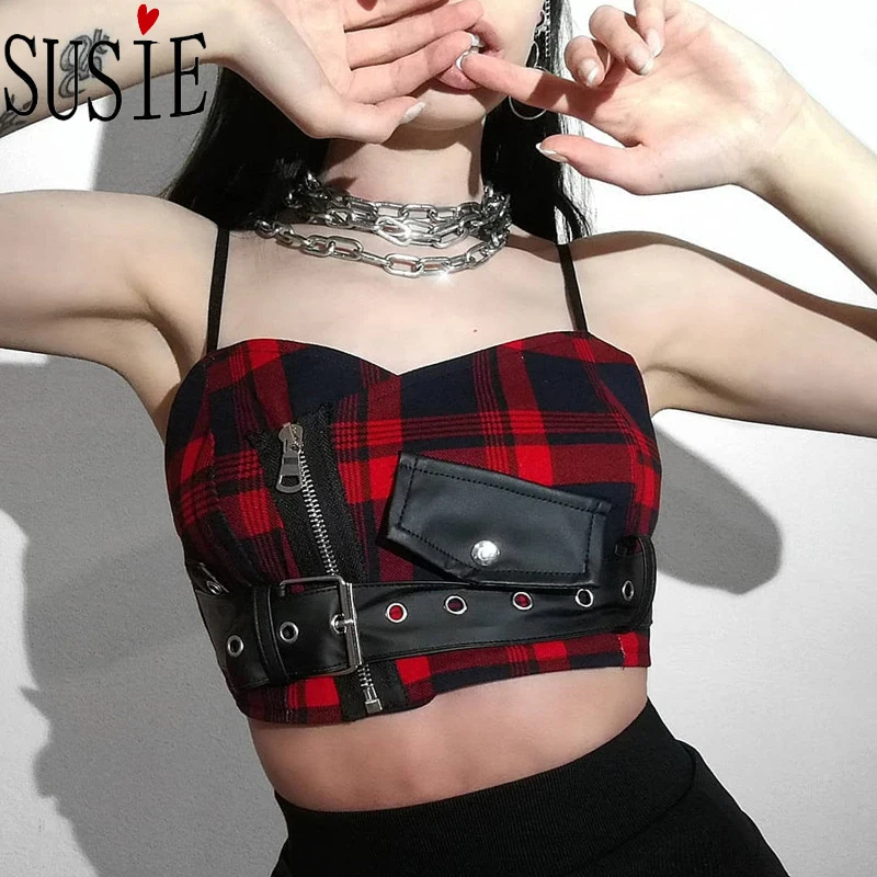 2020 новые сексуальные короткие топы на молнии из искусственной кожи с поясом