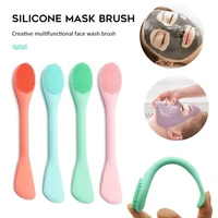new multi function soft silicone facial cleansing brushes face exfoliating pore cleaner brush skin care massager tool dropship