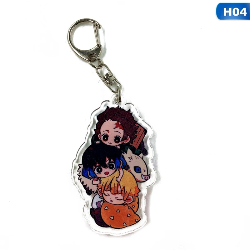 KEY5040H04 Аниме демон убийца: Kimetsu no Yaiba акриловый брелок для ключей Косплей Аниме Подарки - Цвет: KEY5040H04