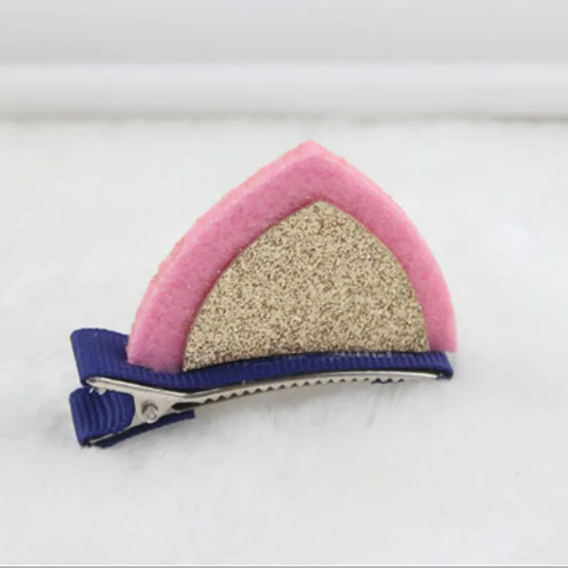 Pinzas para el pelo con orejas de gato para ni&ntilde;as, accesorios para el cabello con lentejuelas, pasadores de horquilla, 1 ud.-1