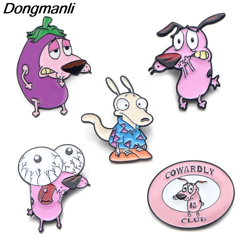P3995 Dongmanli мультфильм ювелирные изделия милые собаки металлическая Глянцевая