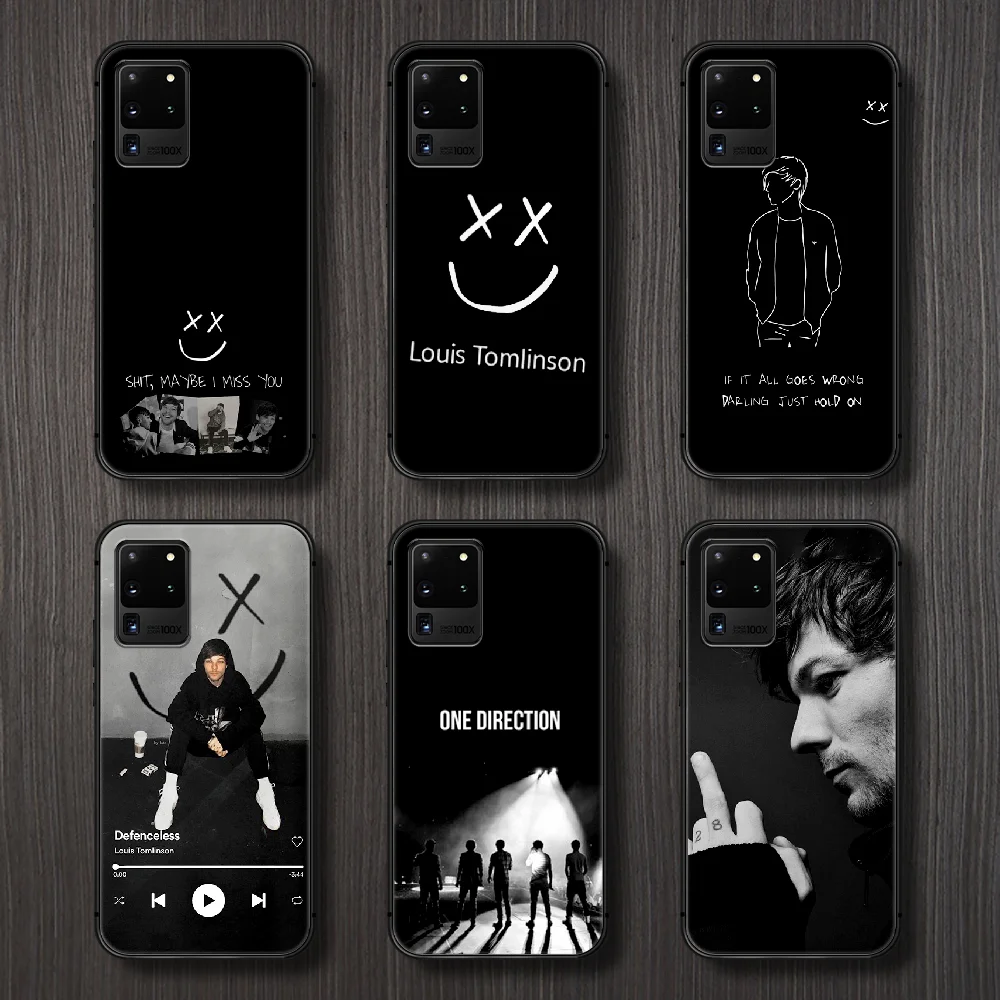 Чехол для телефона One Direction Louis Tomlinson чехол Samsung Galaxy S 6 7 8 9 10 e 20 edge uitra Note plus черный
