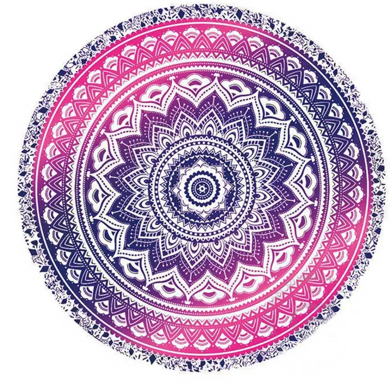 Mandala Round Tapestry Summer Beach Picnic Throw Rug Blanket Bohemia Mats Home Textile Garden Multifunctional Use | Дом и сад