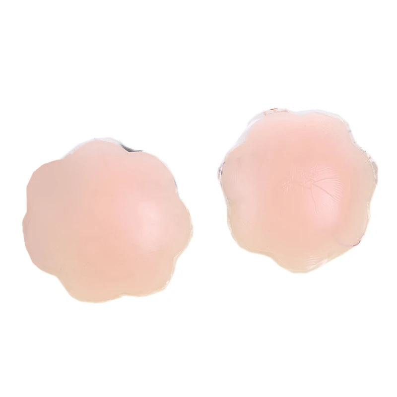 

1/2/3 Pair Invisible Silicone Nipple Sticker Waterproof Breathable Anti-bump Chest Sticker Anti-glare Nipple Sticker For Women