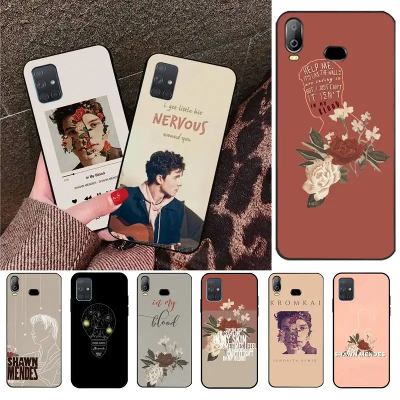 Популярный поп-певец Шон Мендес в моей крови чехол для телефона Samsung Galaxy A01 A11 A31 A81