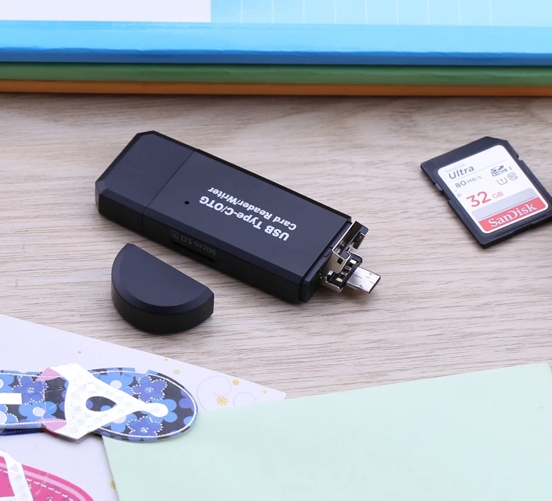 3 в 1 usb 20 type c micro usb otg micro sd tf sd кардридер для samsung дл