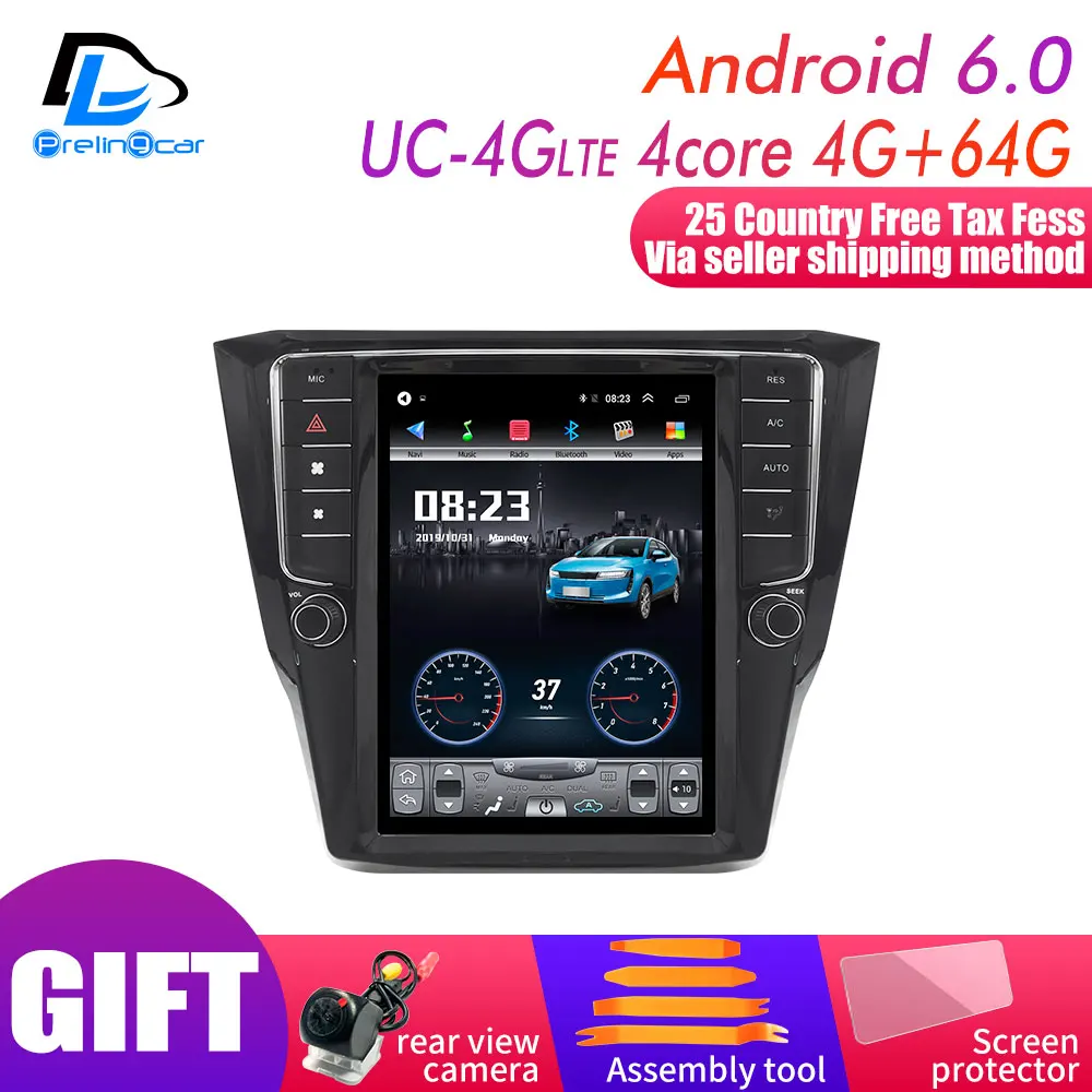 UC-4G DSP 4G64G 4G Lte 32G вертикальный экран android Мультимедиа Видео Радио плеер для volkswagen sedan Passat B6 2012-16 лет Навигация стерео - Цвет: UC-4G DSP 4G64G
