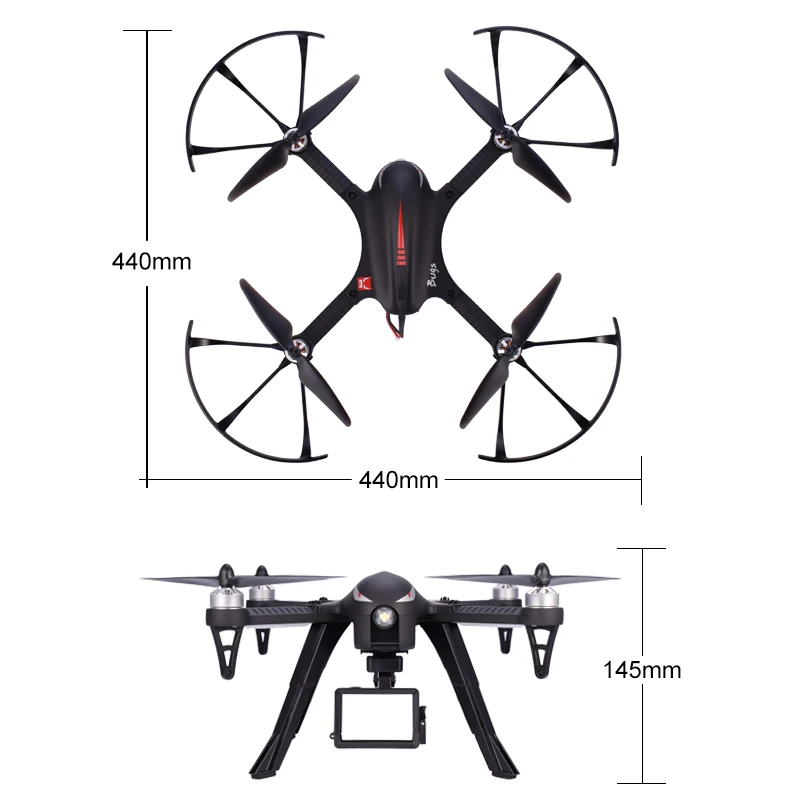 MJX B3 Bugs 3 RC Дрон Квадрокоптер с камерой бесщеточный мотор 2,4G мини Дрон крепление вертолет для камеры Gopro