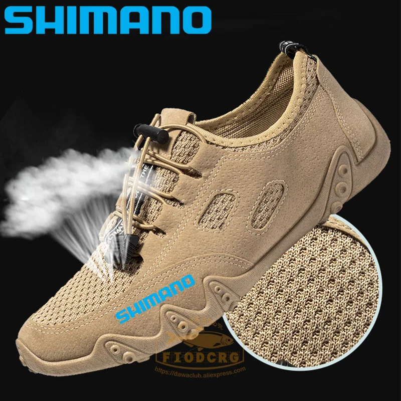 

2021 SHIMANO Fishing Shoes Breathable Sheepskin Shoes Summer Mesh Men Wading Hiking Shoes Outdoor Beach Shoes Quick Drying Shoes